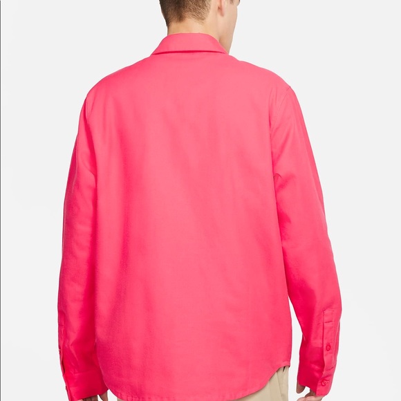 Nike SB Flannel Skate Button Front Top Pink CV4449-646 Large and XL - Picture 3 of 8